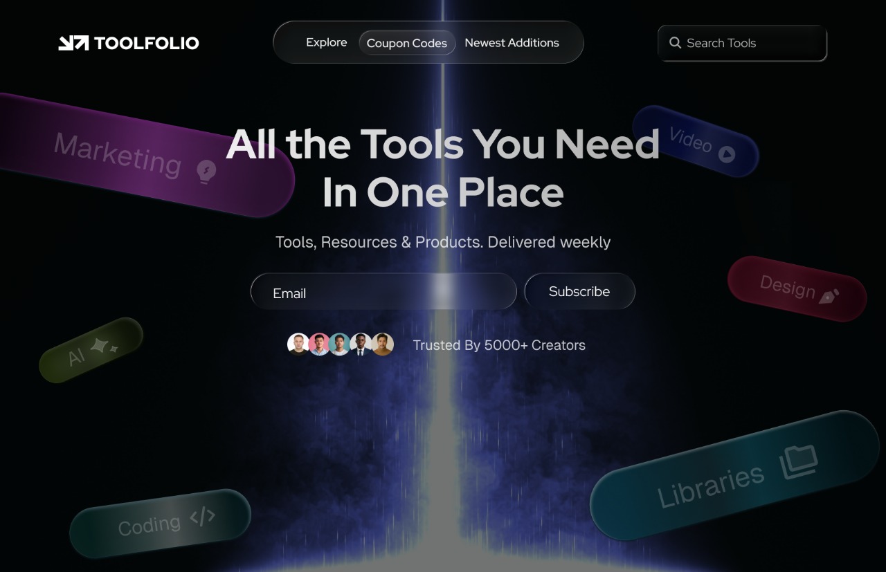 Toolfolio Redesign